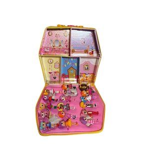 Lalaloopsy Lot 16 Mini Figures Zipper Dollhouse Carrying Case Tire Swing